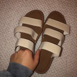 universal thread cream sandals